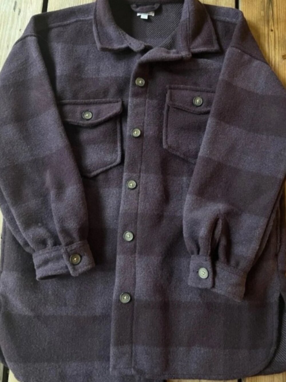 DIP Purple Womens Trench Coat Size M
